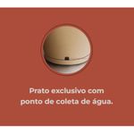 Vaso Nutriplan Petra Cone com Prato para Plantas Cor Cimento 30cm 1