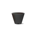 Vaso Nutriplan Petra Cone com Prato para Plantas Cor Preto 30cm 0