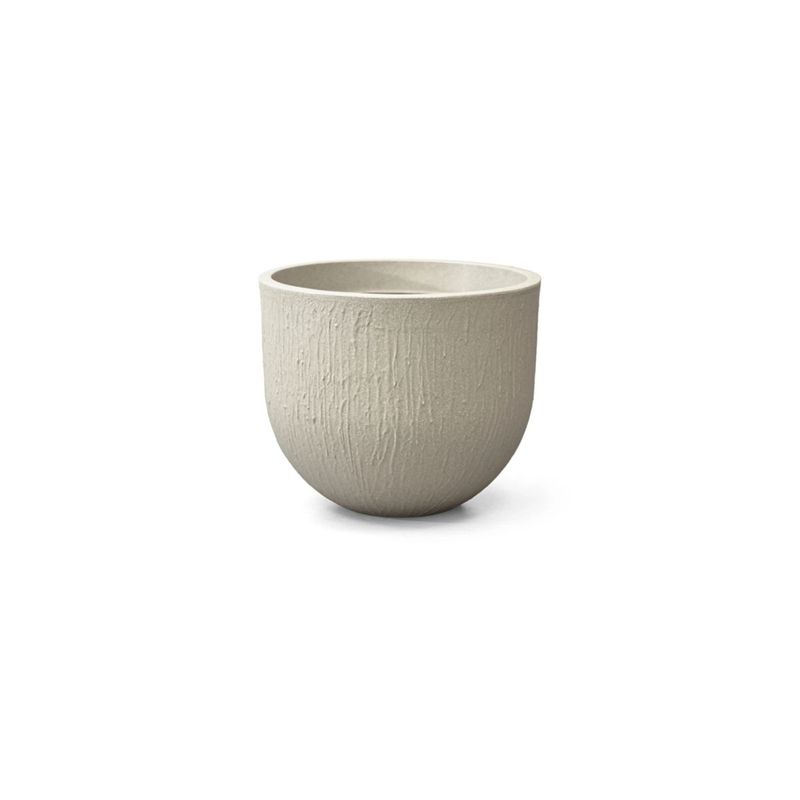 Vaso Nutriplan Relevo Redondo para Plantas Cor Cimento 30cm 0