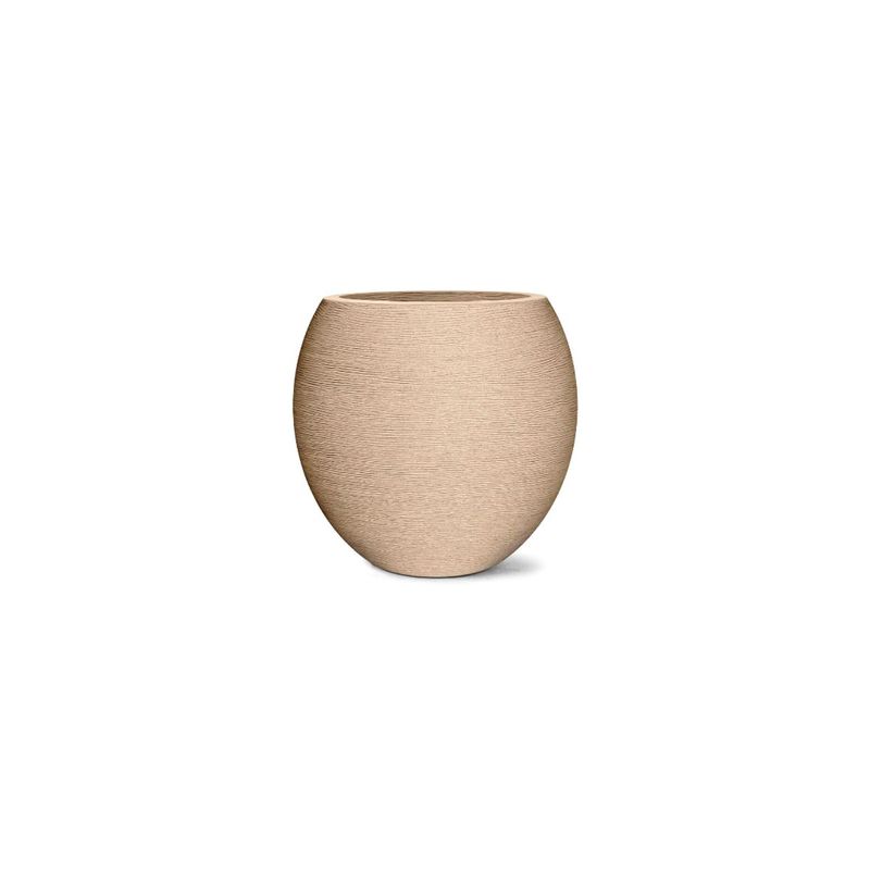 Vaso Nutriplan Grafiato Oval para Plantas Cor Areia 32cm  0