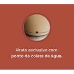 Vaso Nutriplan Petra Cone com Prato para Plantas Cor Preto 45cm 1