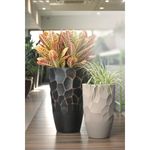Vaso Nutriplan Luna C nico para Plantas Cor Cimento 68cm 1