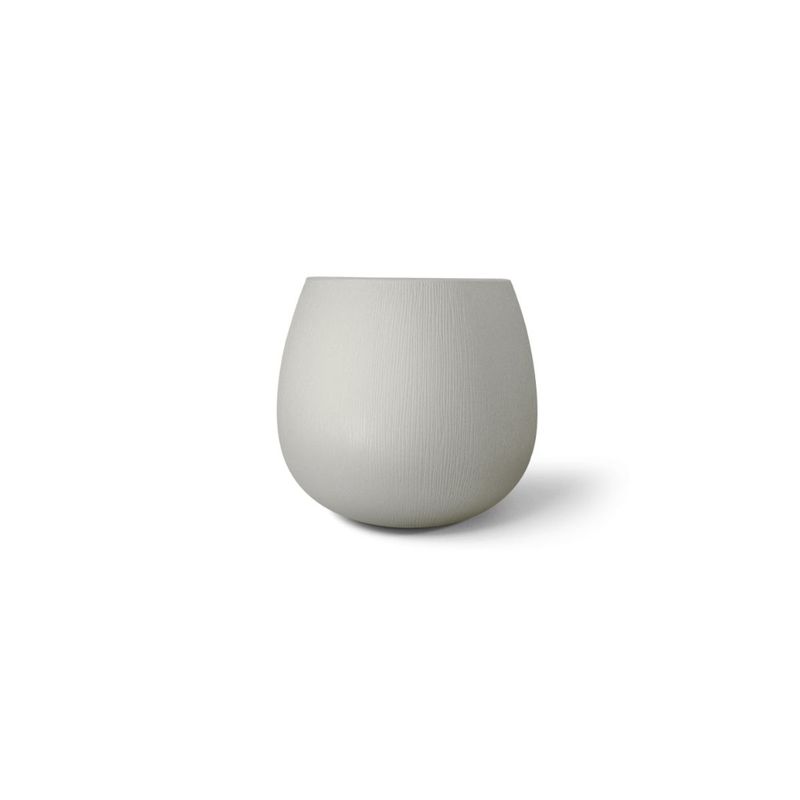Vaso Nutriplan Relevo Oval para Plantas Cor Cimento 42cm 0