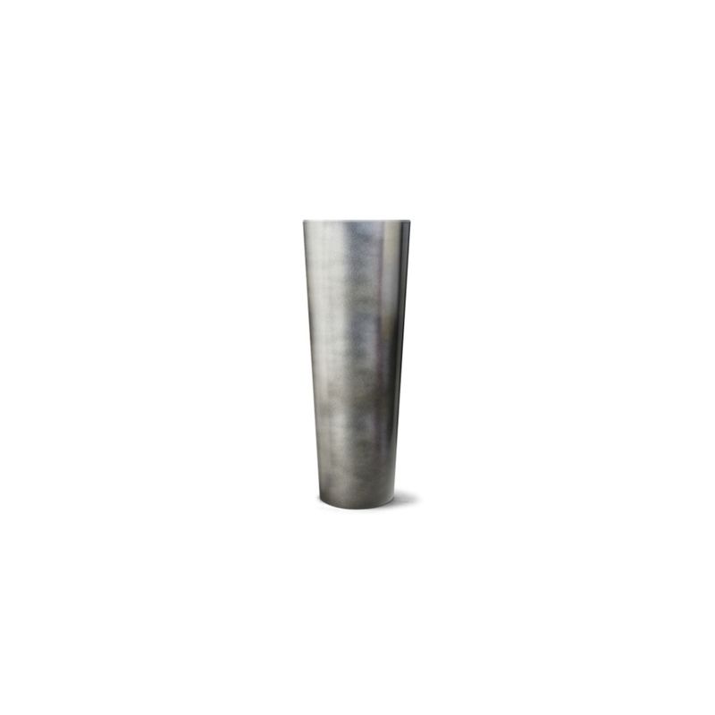 Vaso Nutriplan Classic Prime Cone para Plantas Cor Cinza Met lico 70cm 0