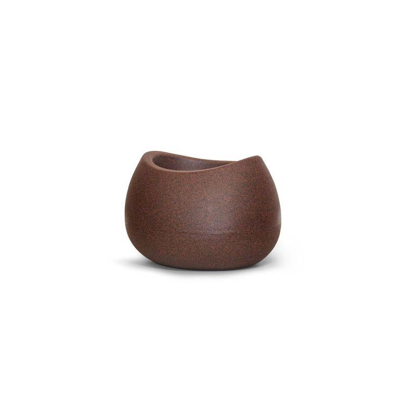Vaso Nutriplan Texturizado Oval para Plantas Cor Ferrugem 19cm 0