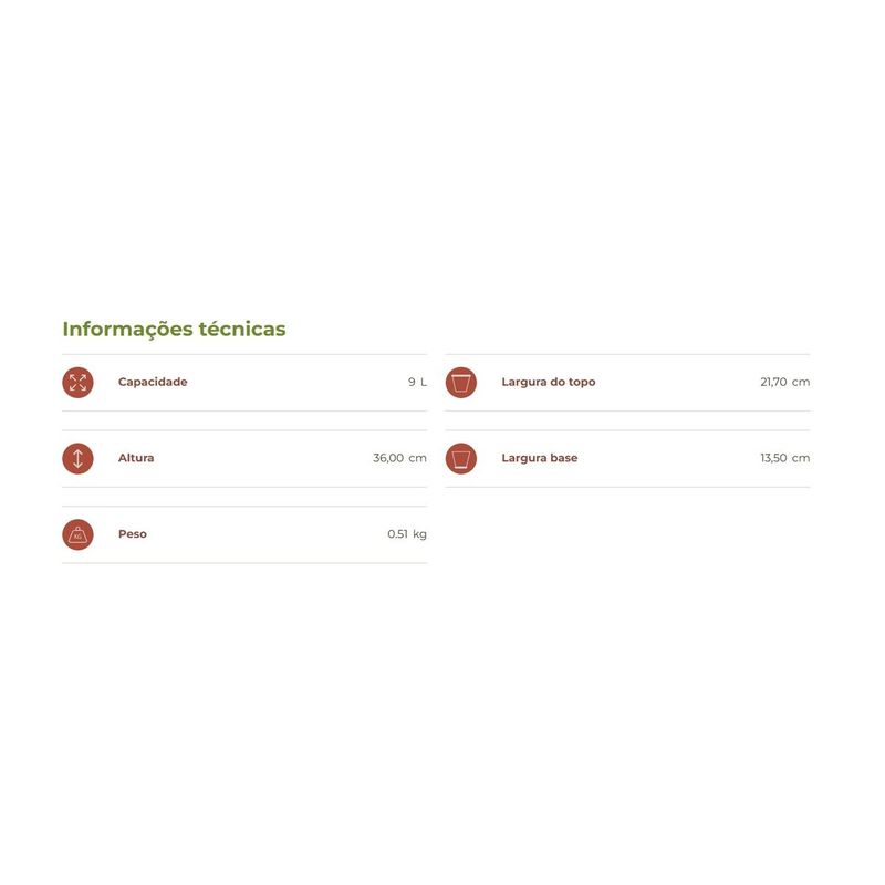 Vaso Nutriplan Face Homem para Plantas Caf  Imperial 36cm 2