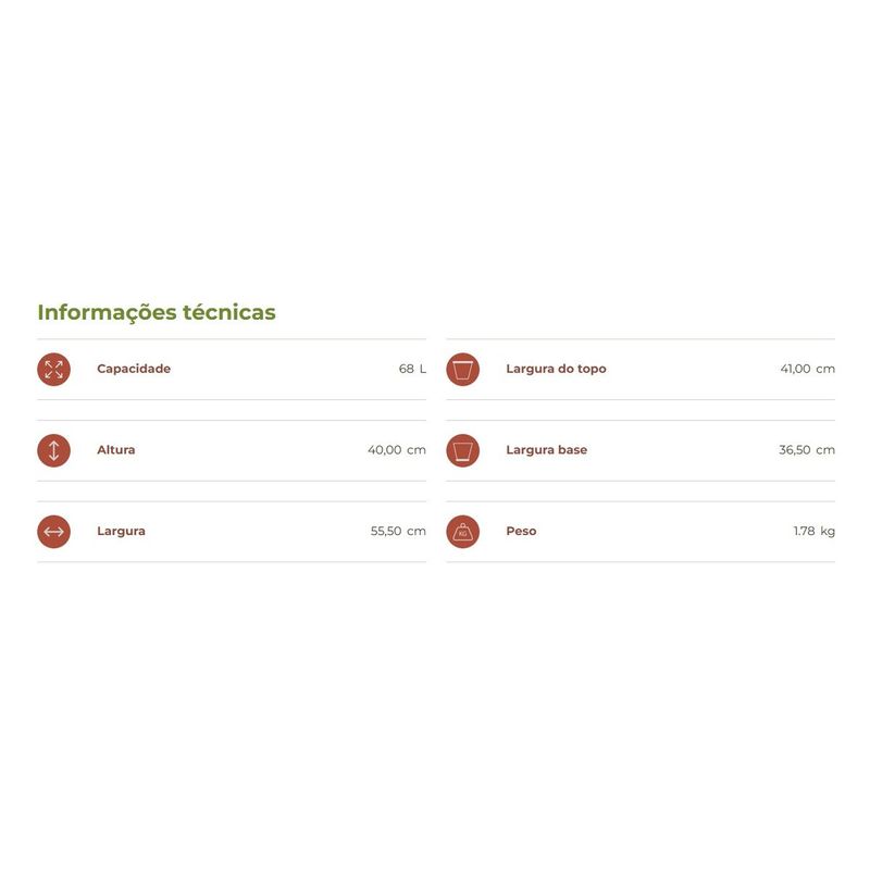 Vaso Nutriplan Persa Redondo para Plantas Cor Cer mica 40cm 2