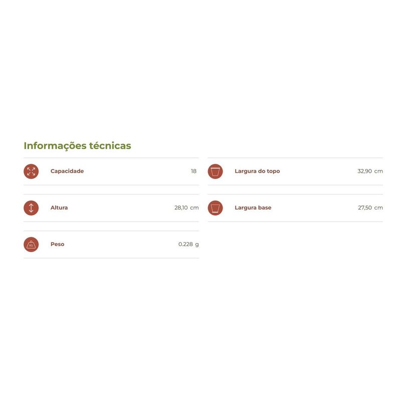 Vaso Nutriplan Flex vel com Al a para Muda 18lts 2