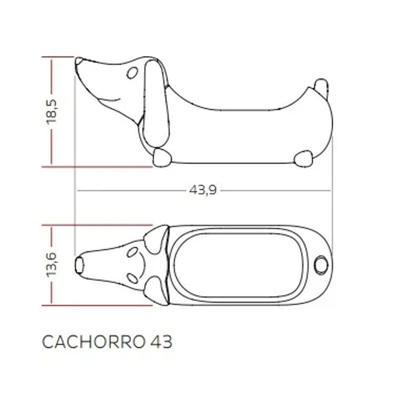 Cachep  Nutriplan Mascote Cachorro para Vaso Cor Caf  Imperial 43cm 8