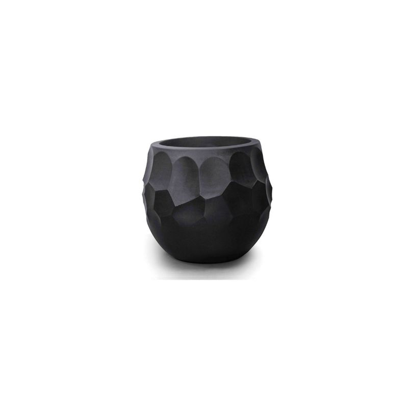 Vaso Nutriplan Luna Oval para Plantas Cor Preto 38cm 0