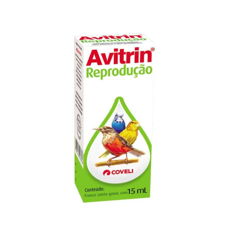 Suplemento Vitam nico Coveli Avitrin Reprodu  o para Aves 15ml 0