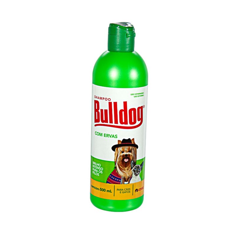 Shampoo Coveli Bulldog Desodorante com Ervas para C es e Gatos 500ml 0