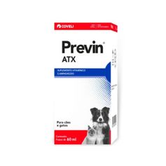 Suplemento Vitamínico Coveli Previn ATX para Cães e Gatos 60ml
