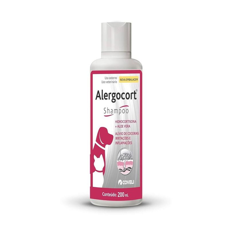 Shampoo Antial rgico Coveli Alergocort para C es e Gatos 200ml 0