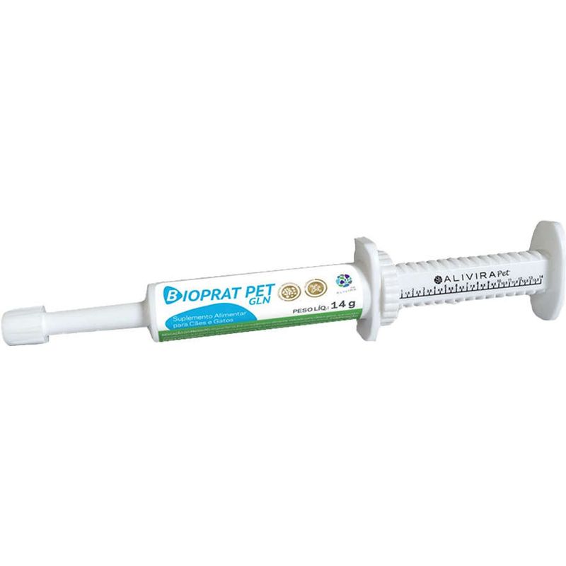 Suplemento Alimentar Alivira Bioprat Pet GLN para C es e Gatos 14g  0