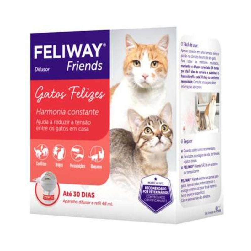 Difusor e Refil Ceva Feliway Friends para Gatos 48ml 1