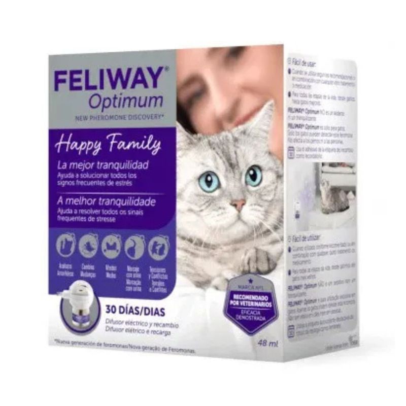 Difusor e Refil Ceva Feliway Optimum para Gatos 48ml  1