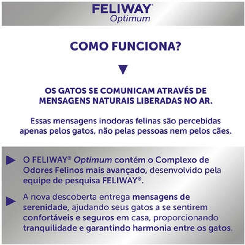 Difusor e Refil Ceva Feliway Optimum para Gatos 48ml  3