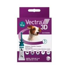 Antipulgas Ceva Vectra 3D 1,6ml Cães de 4kg até 10kg - Contém 1 pipeta