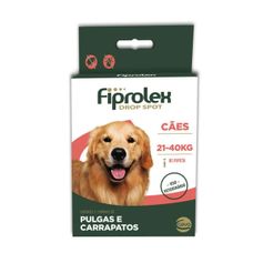 Antipulgas Ceva Fiprolex 2,68ml para Cães de 21kg a 40kg - Contém 1 pipeta