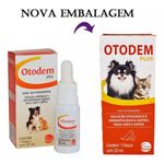 Solu  o Otol gica e Dermatol gica Ceva Otodem Plus para C es e Gatos 20 ml - Cont m 1 frasco 1