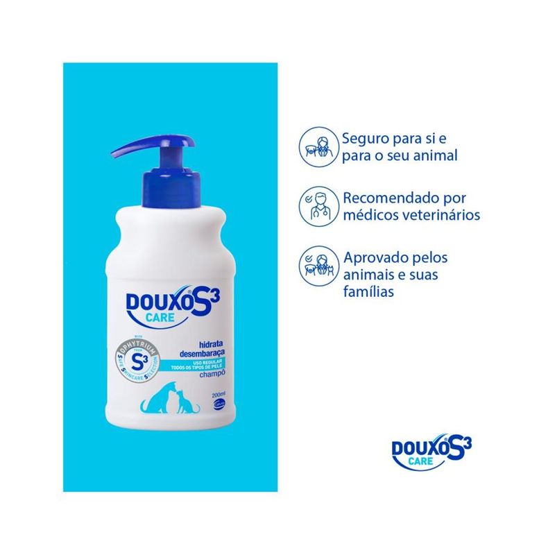 Shampoo Ceva Douxo S3 Care Para C es e Gatos 200ml 1