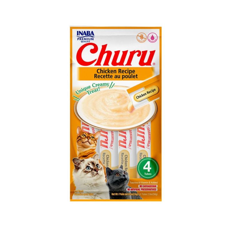 Petisco Churu para Gatos Galinha - Pacote com 04 unidades de 14g cada 0