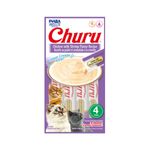 Petisco Churu para Gatos Galinha com aroma de Camar o - Pacote com 04 unidades de 14g cada 0