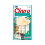 Petisco Churu para Gatos Galinha com aroma de Caranguejo - Pacote com 04 unidades de 14g cada 0