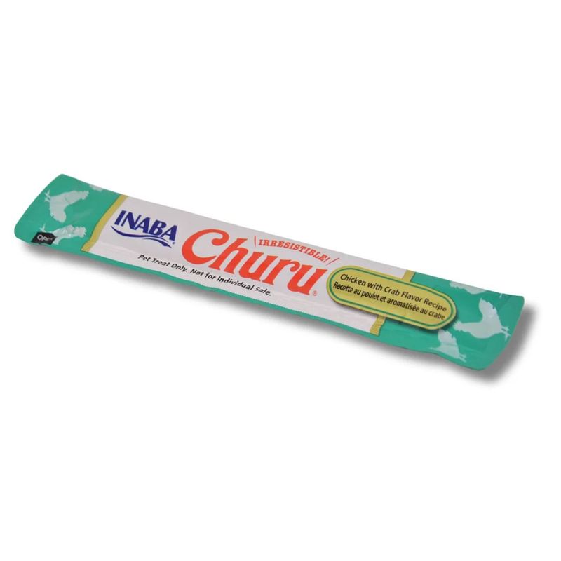 Petisco Churu para Gatos Galinha com aroma de Caranguejo - Pacote com 04 unidades de 14g cada 2