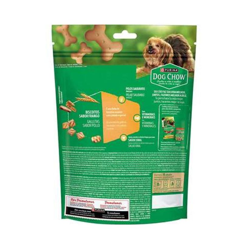 Biscoitos Dog Chow para C es Adultos Porte Pequeno Frango 500g 1