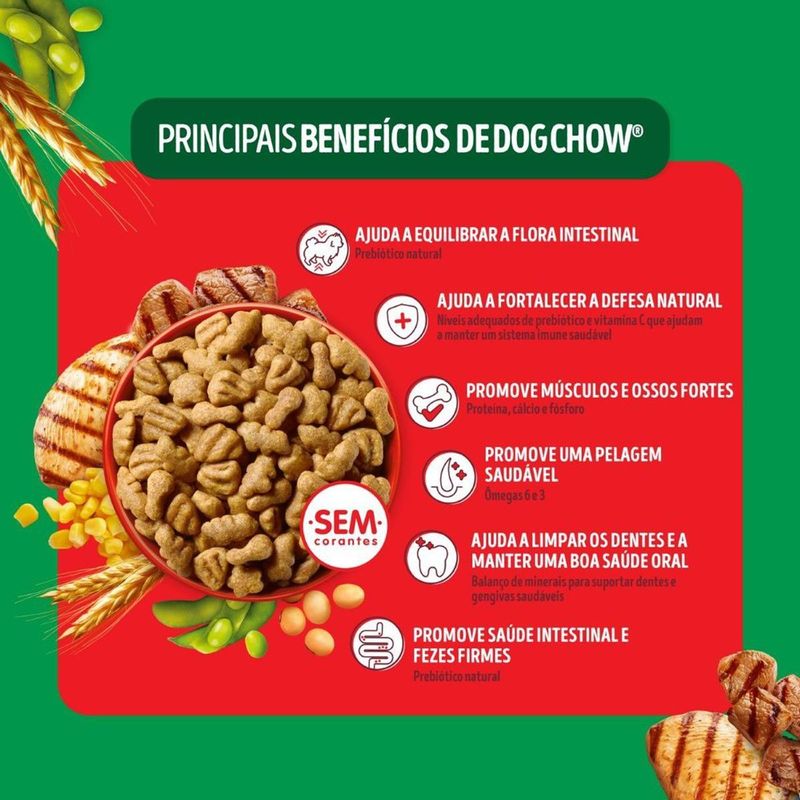 Ra  o Seca Dog Chow para C es Adultos Porte M dio e Grande Carne  Frango e Arroz 10 1kg 2