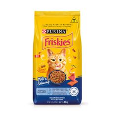 Ração Seca Friskies para Gatos Adultos Mar de Sabores 3kg