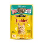 Ra  o  mida Friskies para Gatos Adultos Atum ao Molho Sach  85g 0