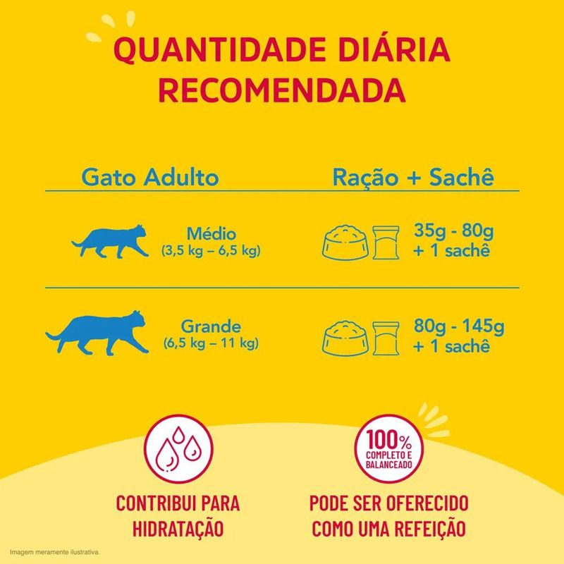 Ra  o  mida Friskies para Gatos Adultos Peixe Branco ao Molho Sach  85g 3