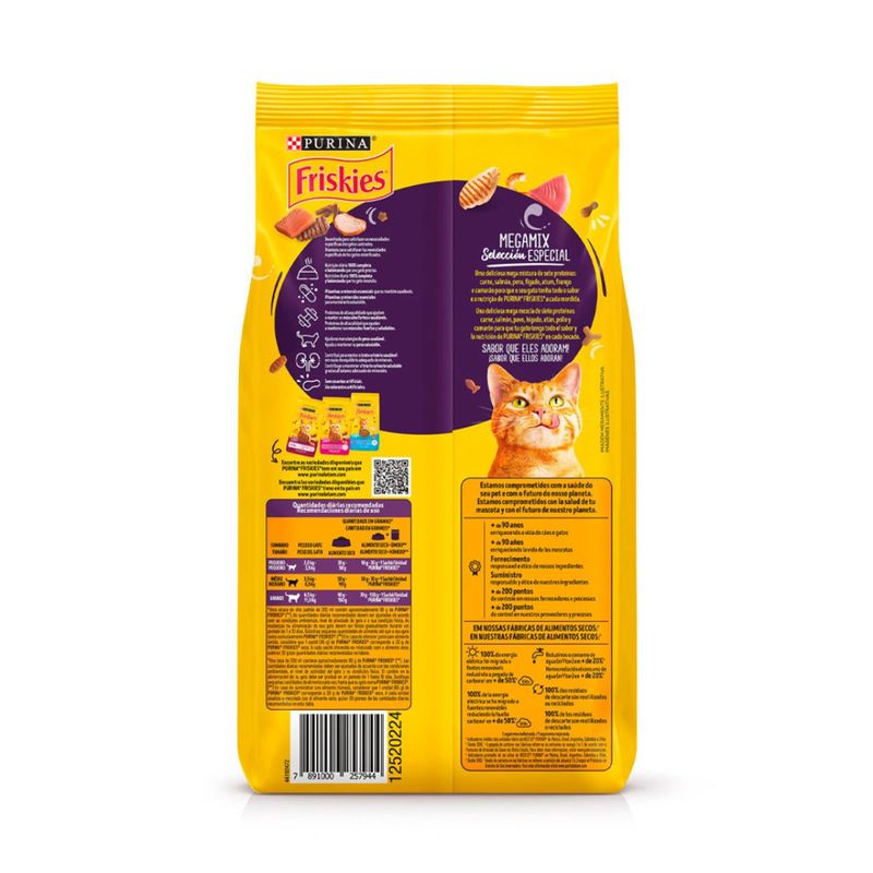Ra  o Seca Friskies para Gatos Adultos Castrados Megamix 3kg 1