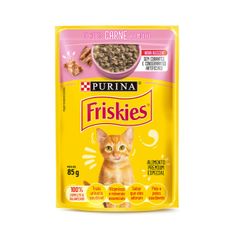Ração Úmida Friskies para Filhotes Carne ao Molho Sachê 85g