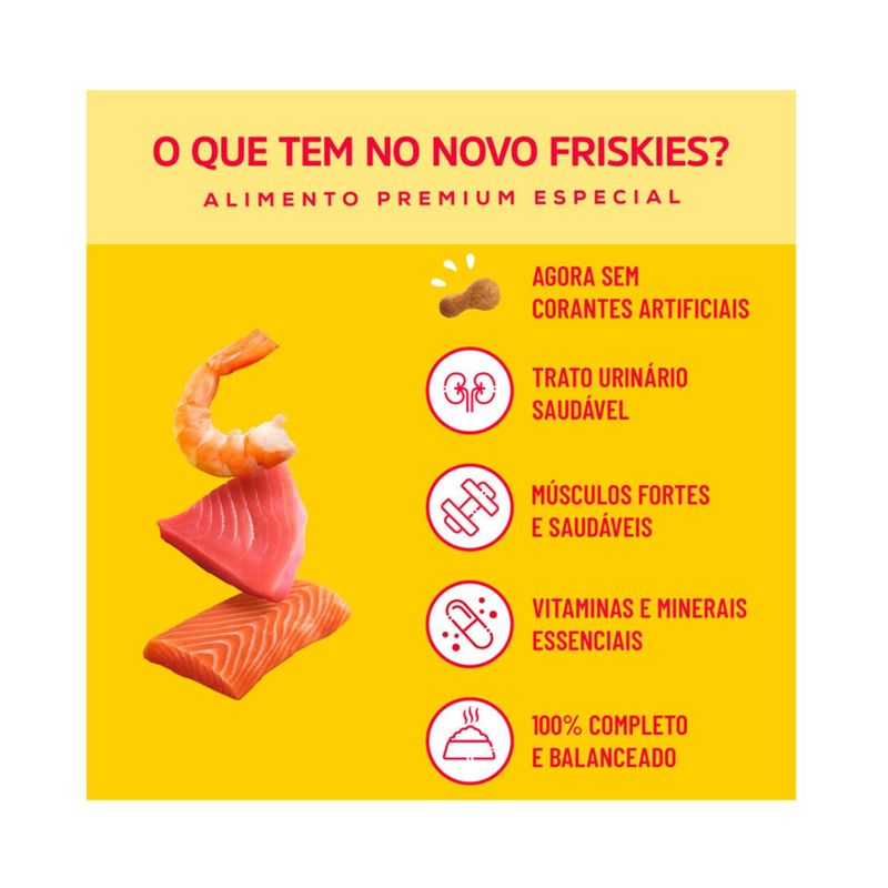 Ra  o Seca Friskies para Gatos Adultos Mar de Sabores 20kg 2