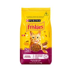 Ração Seca Friskies para Gatos Adultos Castrados Mix de Carne 1kg