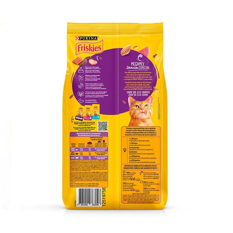 Ra  o Seca Friskies para Gatos Adultos Megamix 1kg  1