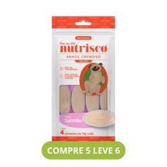 Petisco Nutrisco para Cães Salmão - Pacote com 04 unidades de 14g cada
