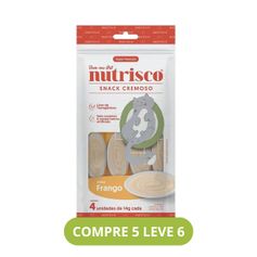 Petisco Nutrisco para Gatos Adultos Frango - Pacote com 04 unidades de 14g cada