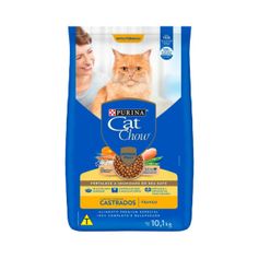 Ração Seca Cat Chow Defense Plus para Gatos Castrados Frango 10,1kg