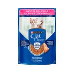 Ra  o  mida Cat Chow para Gatos Filhotes Defense Hydro Frango ao Molho Sach  85g 0