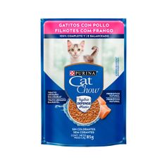 Ração Úmida Cat Chow para Gatos Filhotes Defense Hydro Frango ao Molho Sachê 85g