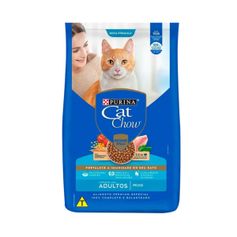 Ração Seca Cat Chow Defense Plus para Gatos Adultos Peixe 2,7kg