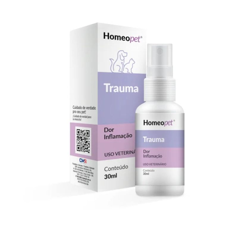 Sistema de Terapia Homeopet Trauma para C es e Gatos 30ml 0