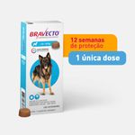 Antipulgas e Carrapatos Bravecto  C es 20 a 40kg 1000mg 1 Comp  Mastig vel MSD Sa de Animal 1