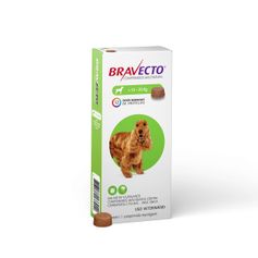 Antipulgas e Carrapatos Bravecto® Cães 10 a 20kg 500mg 1 Comp. Mastigável MSD Saúde Animal