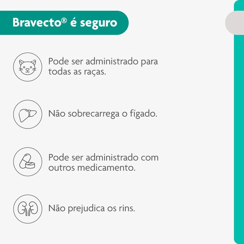 Antipulgas Bravecto  Gatos Transdermal 2 8 a 6 25kg 250mg 1 Pipeta 0 89ml MSD Sa de Animal 10